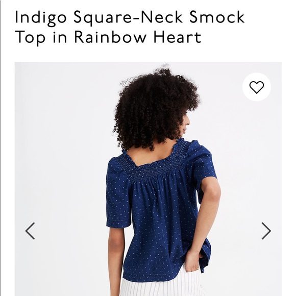 NWT Madewell Square Neck Smock Top XS - Picture 4 of 6